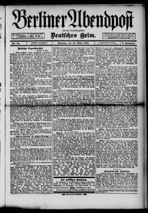 Berliner Abendpost vom 24.03.1895