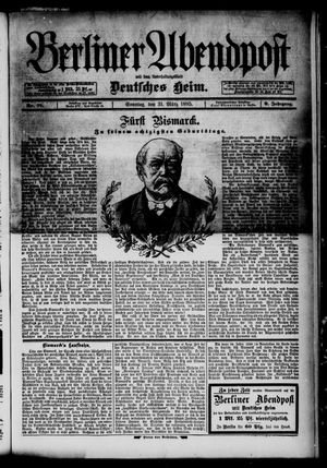 Berliner Abendpost vom 31.03.1895