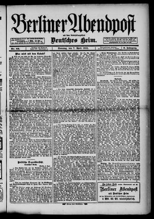 Berliner Abendpost vom 07.04.1895