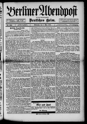 Berliner Abendpost vom 01.05.1895