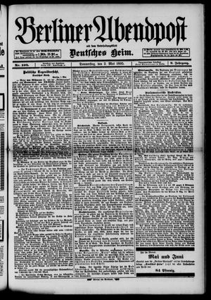 Berliner Abendpost vom 02.05.1895