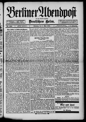 Berliner Abendpost vom 05.05.1895