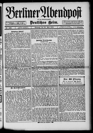 Berliner Abendpost vom 26.05.1895