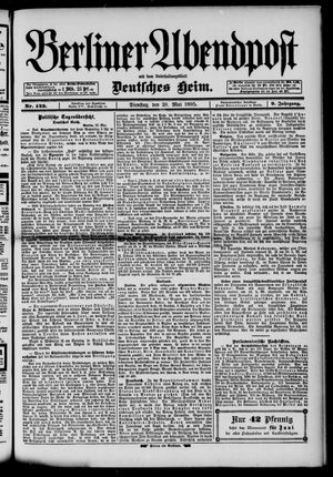 Berliner Abendpost vom 28.05.1895