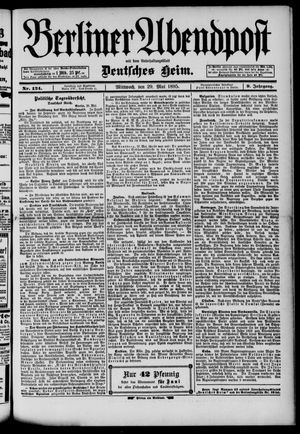 Berliner Abendpost vom 29.05.1895