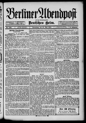 Berliner Abendpost vom 30.05.1895