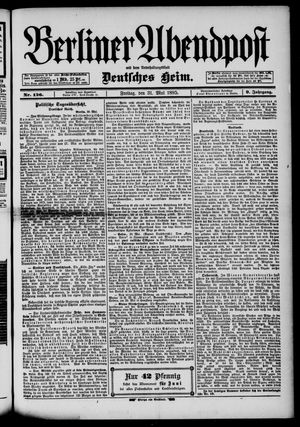 Berliner Abendpost vom 31.05.1895