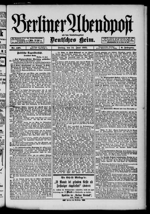 Berliner Abendpost on Jun 14, 1895