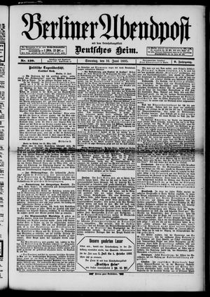 Berliner Abendpost vom 16.06.1895