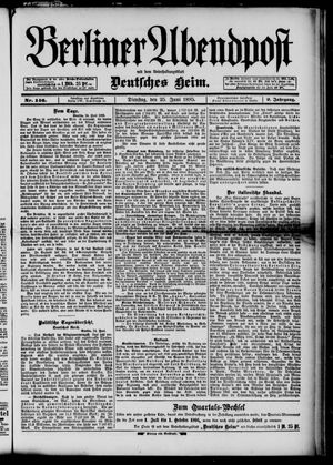 Berliner Abendpost vom 25.06.1895