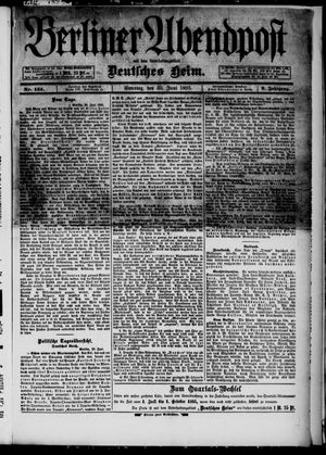 Berliner Abendpost vom 30.06.1895