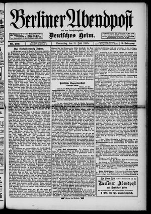 Berliner Abendpost vom 11.07.1895