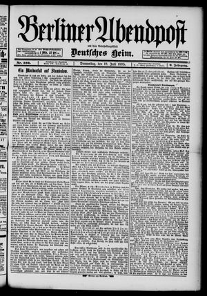Berliner Abendpost vom 18.07.1895