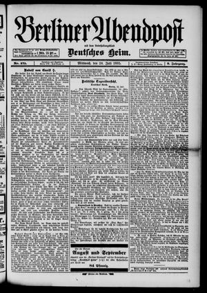 Berliner Abendpost vom 24.07.1895