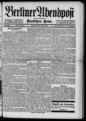 Berliner Abendpost vom 26.07.1895