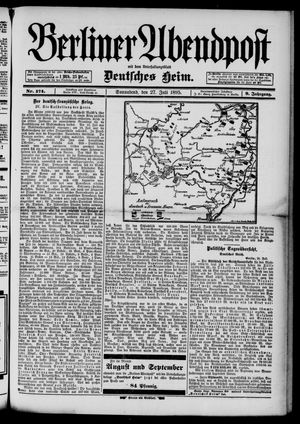 Berliner Abendpost vom 27.07.1895