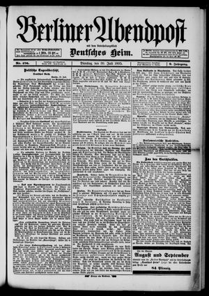 Berliner Abendpost vom 30.07.1895