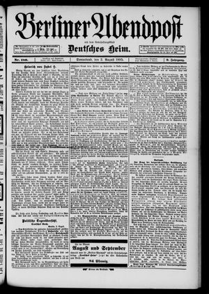 Berliner Abendpost vom 03.08.1895