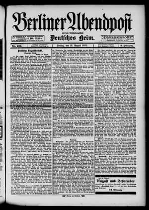 Berliner Abendpost vom 16.08.1895
