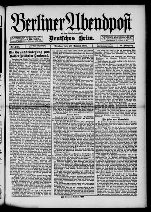 Berliner Abendpost vom 20.08.1895