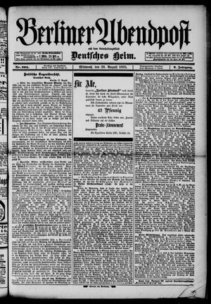 Berliner Abendpost vom 28.08.1895