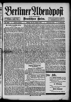 Berliner Abendpost vom 30.08.1895