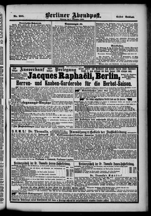 Berliner Abendpost vom 01.09.1895