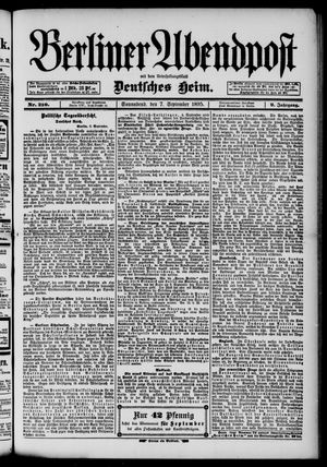 Berliner Abendpost vom 07.09.1895