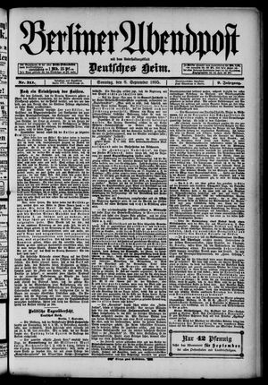 Berliner Abendpost vom 08.09.1895