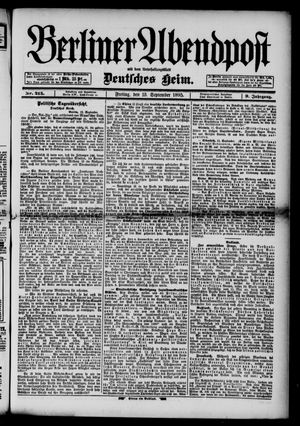 Berliner Abendpost vom 13.09.1895