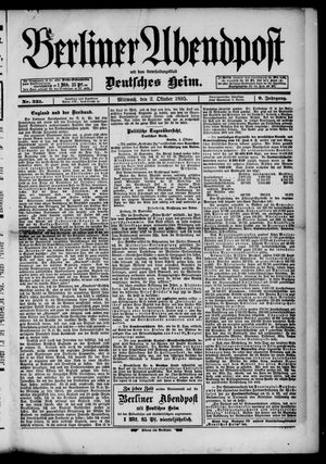 Berliner Abendpost vom 02.10.1895