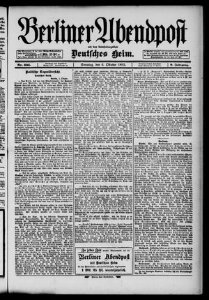 Berliner Abendpost vom 06.10.1895