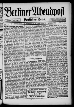 Berliner Abendpost vom 12.10.1895