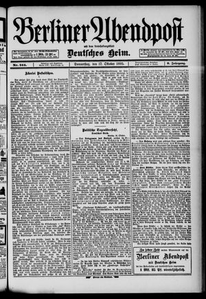 Berliner Abendpost vom 17.10.1895