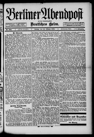 Berliner Abendpost vom 25.10.1895