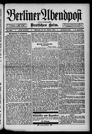 Berliner Abendpost vom 30.10.1895