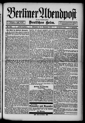 Berliner Abendpost vom 06.11.1895