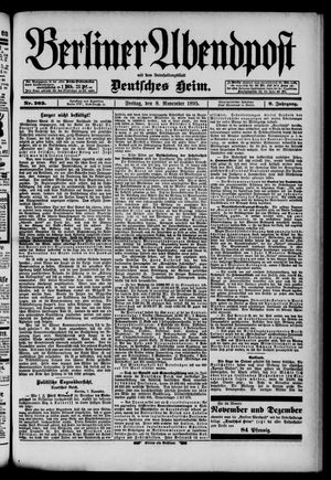 Berliner Abendpost vom 08.11.1895