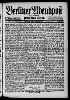 Berliner Abendpost vom 16.11.1895