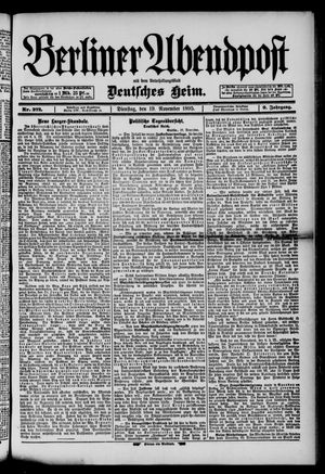 Berliner Abendpost vom 19.11.1895