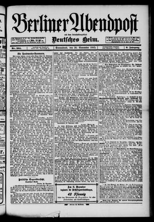 Berliner Abendpost vom 30.11.1895