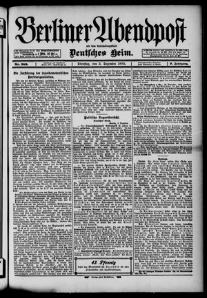 Berliner Abendpost vom 03.12.1895