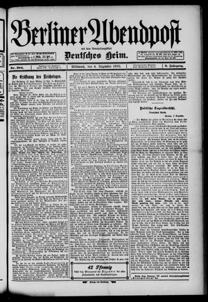 Berliner Abendpost on Dec 4, 1895