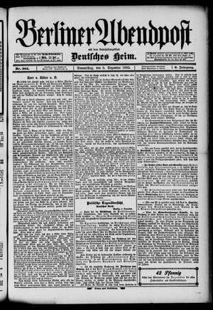 Berliner Abendpost vom 05.12.1895