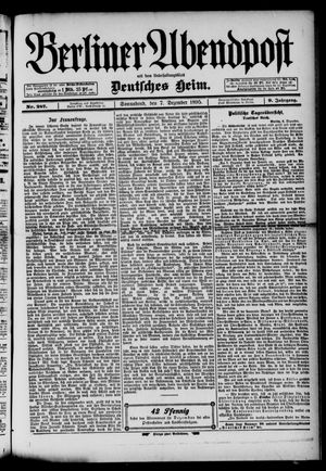 Berliner Abendpost on Dec 7, 1895