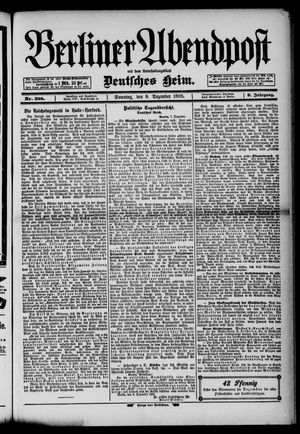 Berliner Abendpost on Dec 8, 1895