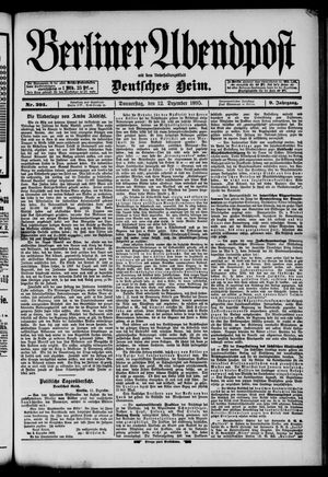 Berliner Abendpost vom 12.12.1895