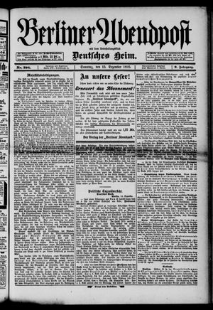 Berliner Abendpost vom 15.12.1895