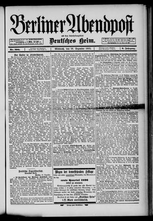 Berliner Abendpost vom 18.12.1895