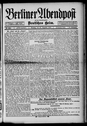 Berliner Abendpost vom 24.12.1895